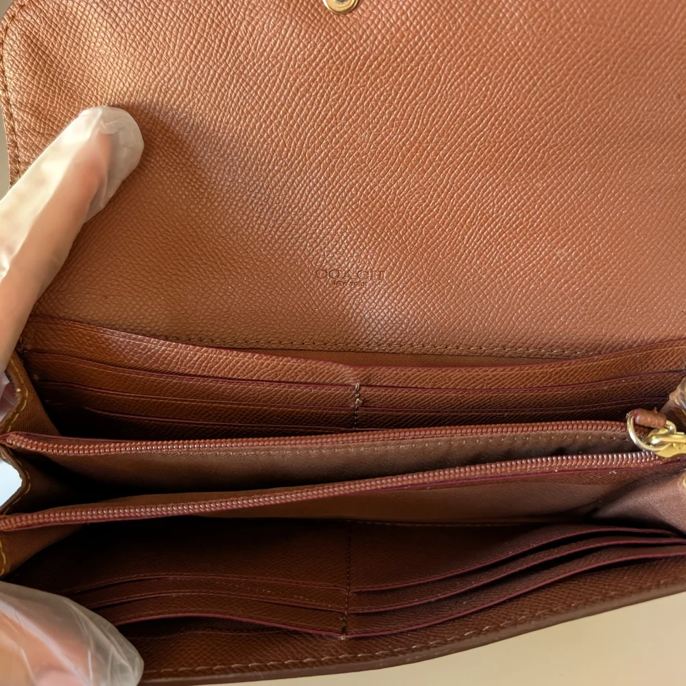 Coach Signature Canvas Long Wallet